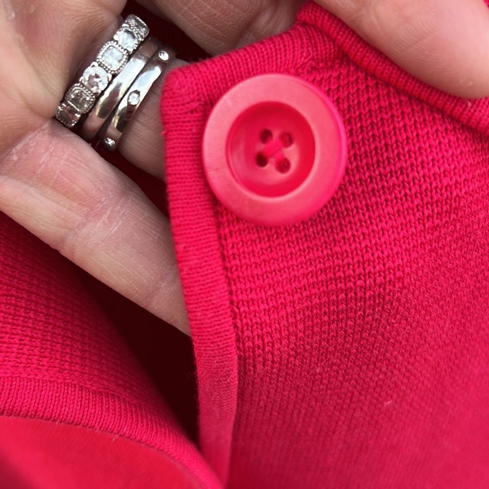 Talbots Hot pink/Melon Colored Button up Jacket with front pockets (LIKE NEW!) - Picture 6 of 11